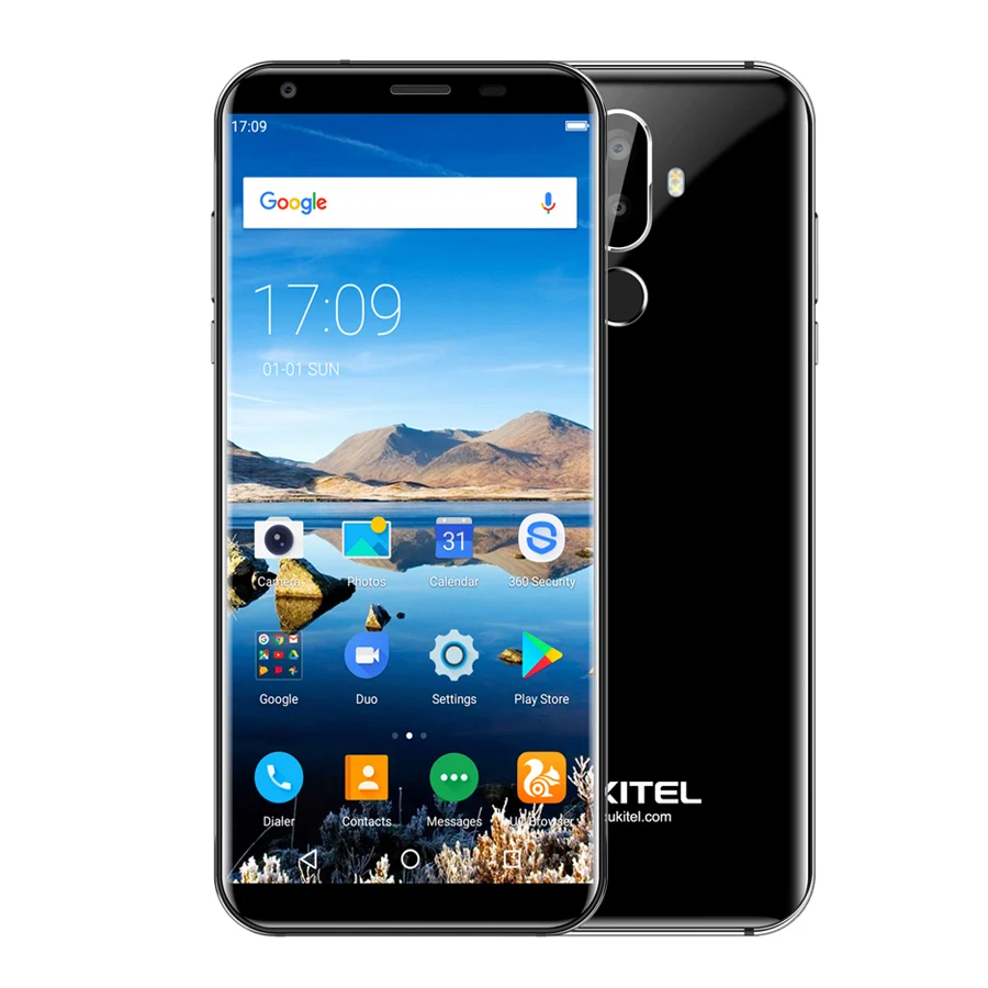 Oukitel K5 18:9 дисплей 5,7 ''HD Android 7,0 2 Гб ОЗУ 16 Гб ПЗУ MTK6737 четырехъядерный 13 МП 3 камеры 4000 мАч отпечаток пальца мобильный телефон