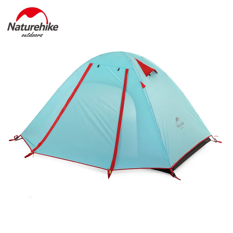 NatureHike 3 человек семья Кемпинг палатка двойной слой водонепроницаемый сезона