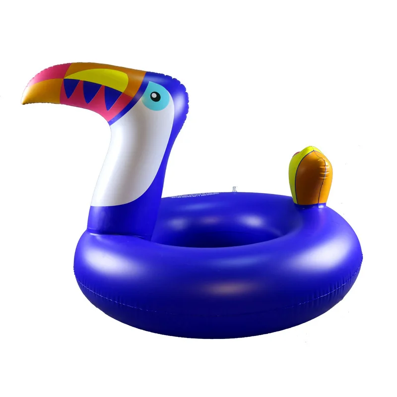175*120CM Giant Toucan Swmming Ring Inflatable Pool Float Circle for Swimming Water Toys Boia
