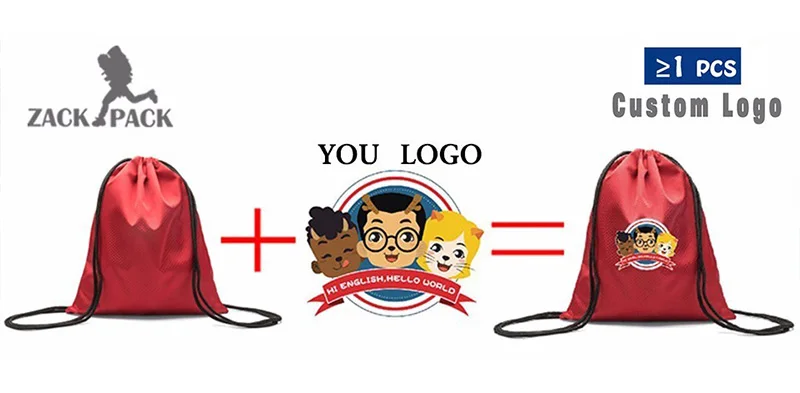 5 pçs sacos de cordão personalizado à