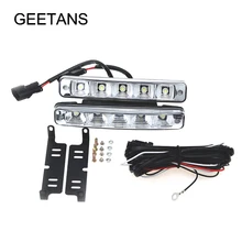 2PCS/lot 5 LED Waterproof DC12V Car Light Daytime Running Auto Light DRL Auxiliary Lamp in the day and night BE