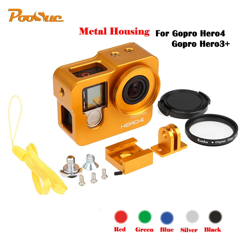 Silver 52mm Uv Filter For Gopro Hero4 Session Cnc Protector Frame Case Accessories Camera Photo Accessories Silver 52mm Uv Filter For Gopro Hero4 Session Cnc Protector Frame Case Accessories Camera Photo Accessories