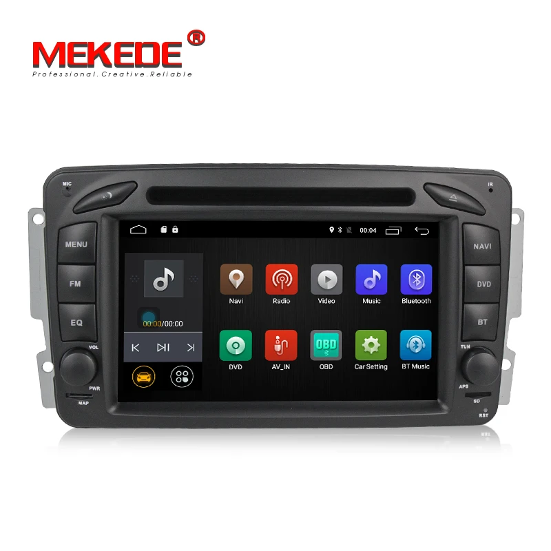 MEKEDE M518 Android7.1 автомобильный магнитофон gps dvd-плеер для Benz W209 W203 W463 Viano W639 Vito поддержка 4G wifi BT