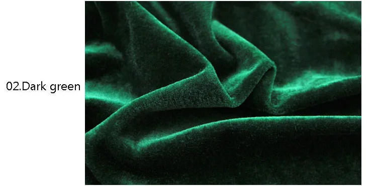 Дешевле высокого качества ткани JinSiRong мягкая ткань, ширина 170CM, 1 м, копию - Цвет: dark green