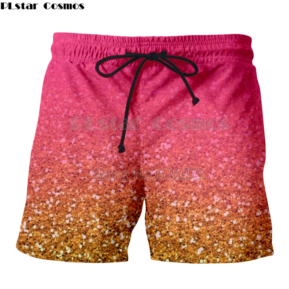 YX GIRL Brand clothing 2018 summer New Fashion Mens Womens Shorts colorful psychedelic 3d Print casual shorts