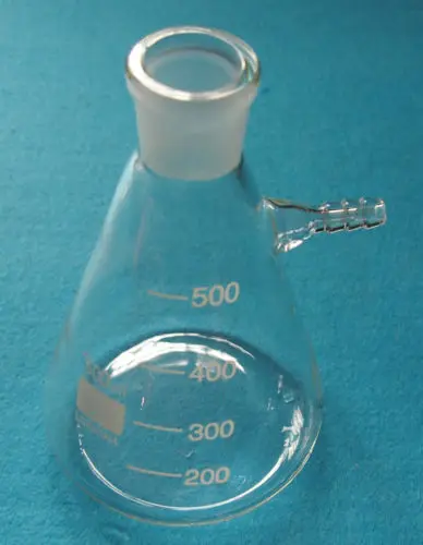 

500ml,24/29,Glass Filtering Flask,Lab Filtration Bottle,10mm Hose Vacuum Adapter