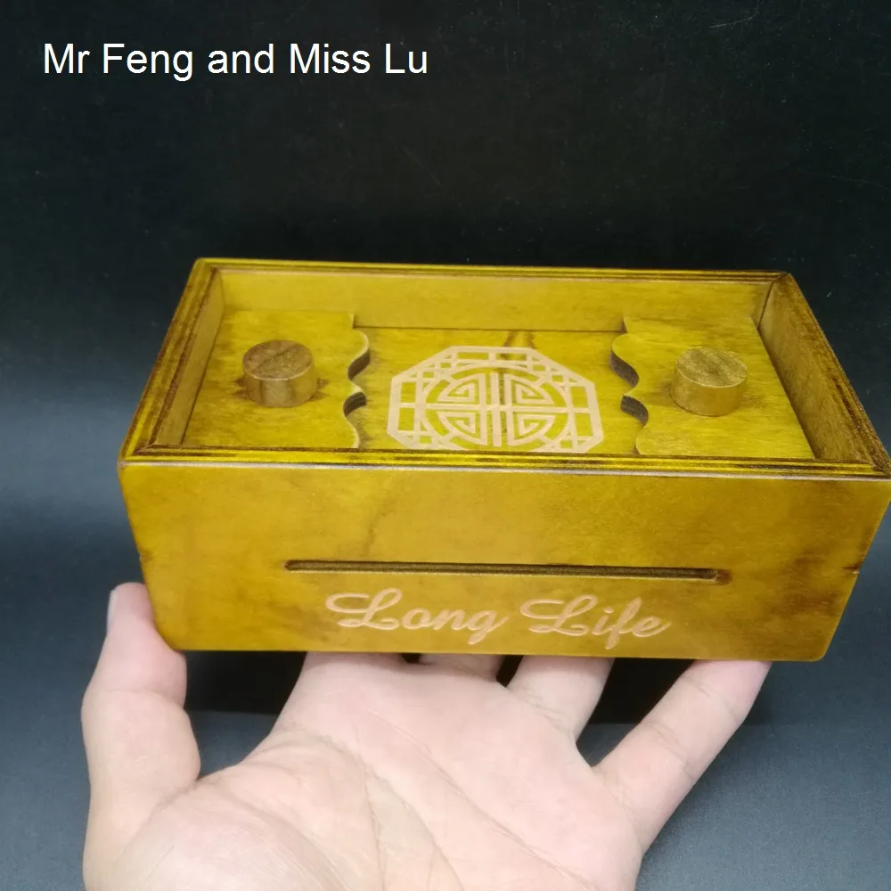 

Wood Secret Box Brainteaser Puzzle Wooden Puzzle Game Gift Magic Box