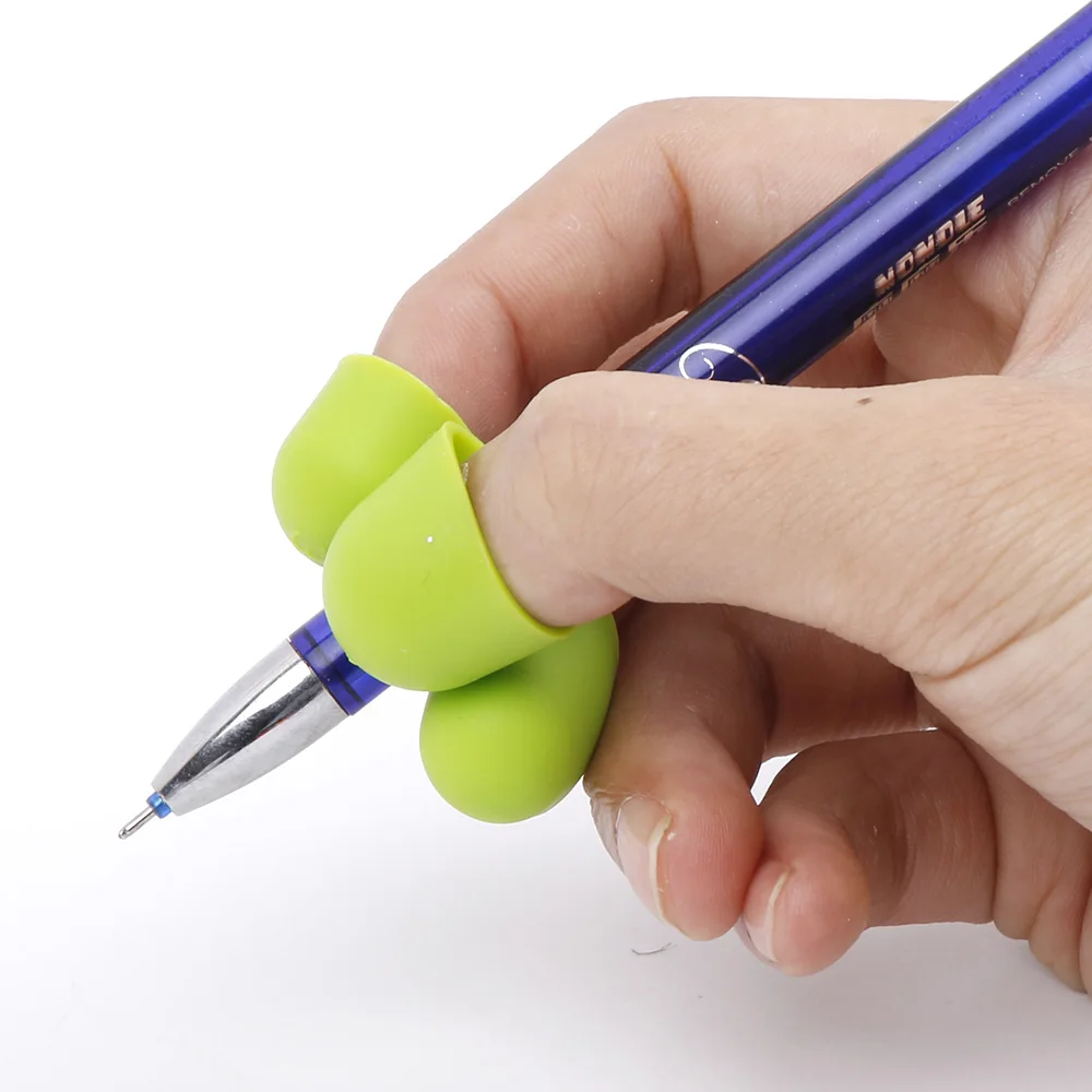2 шт. функциональный карандаш-коготь для детей, инструмент для коррекции, ручка для заправки, захват для помощи в письме, школьные канцелярские принадлежности