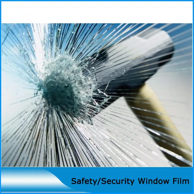 SUNICE Transparent Safety Window Foils 4mil Thickness Security Film Shatter Proof Vinyl for Buidling Window Glasses 72\x32.8ft SUNICE Transparent Safety Window Foils 4mil Thickness Security Film Shatter Proof Vinyl for Buidling Window Glasses 72\x32.8ft