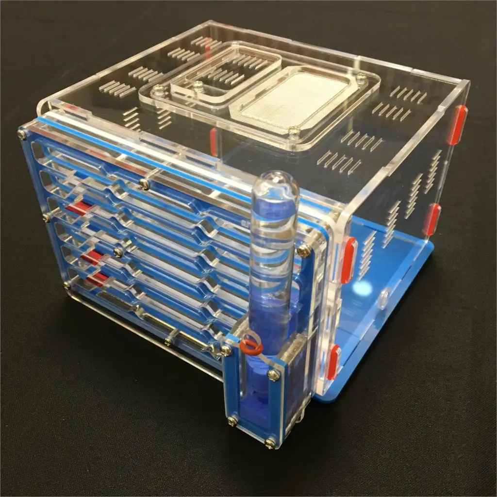 9 colors  moisture with feeding area ant nest ,ant farm acryl, insect ant nests villa new pet advanced mania for house ants