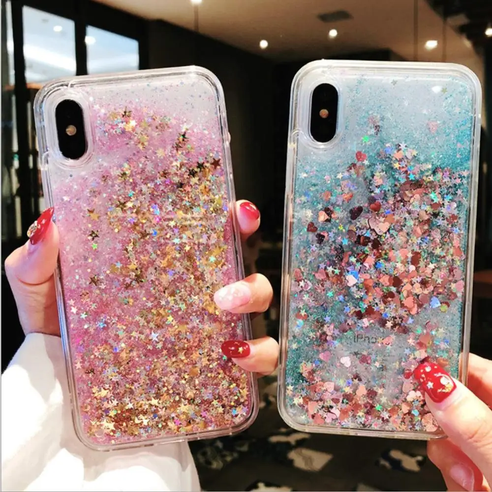 

Love Heart Glitter Ultra Thin Slim Soft Silicone Case For Xiaomi Redmi 4X 4A Redmi Note 5A prime 5plus Note 4 4X 6 6A 6pro Plus