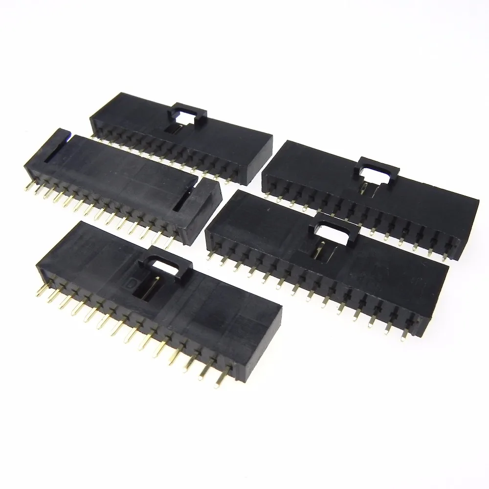 Stright Pin Header 14 pin 2.54MM with lock single row Needle Pin Header Strip Header Connector 6