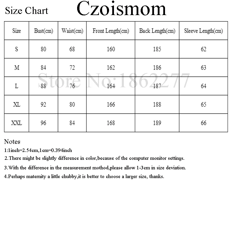 8801Size Chart
