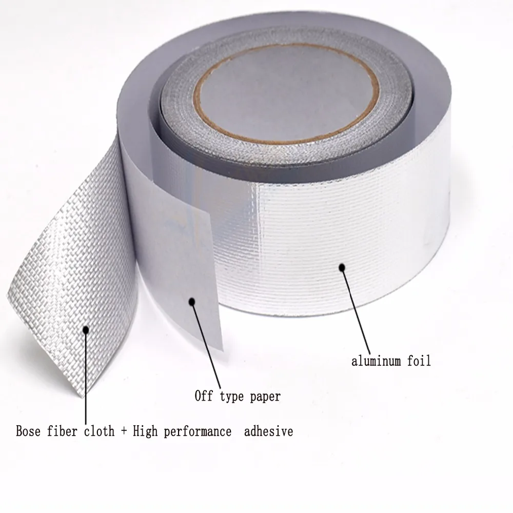 10mmx25m 82ft Aluminiumfolie Heat Shield Flame Resistant Aluminum Foil