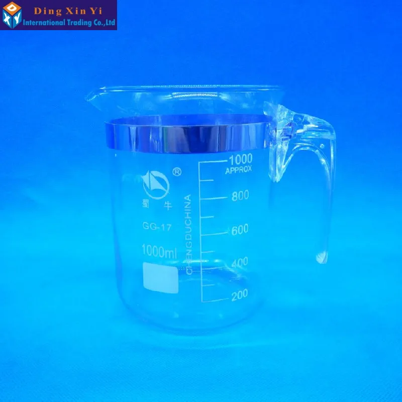 1PC Glass beaker With handle 1000ml beaker Lab Supplies lab glass