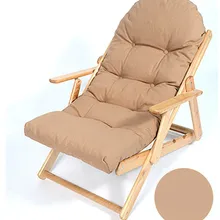 Мягкое складное деревянное кресло с откидывающейся спинкой простой эргономичный ленивый диван Балконный диван кресло для отдыха утолщенная Подушка cadeira
