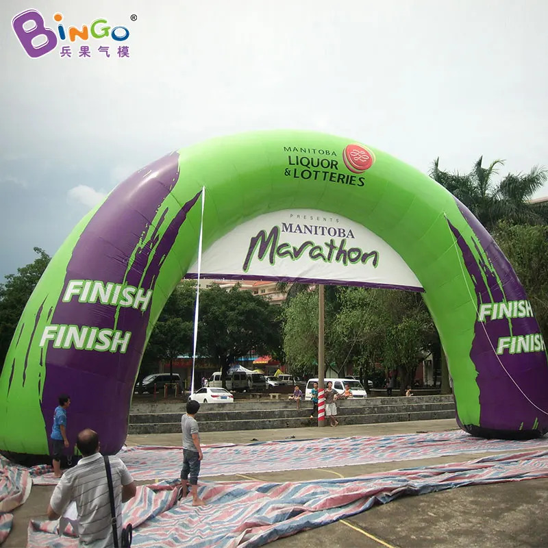 15.6M giant inflatable start finish race arch with customized digital