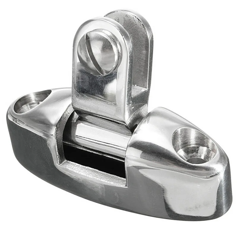 Montanha tipo Montagem Apto para Barco Iate com Almofada de Borracha Ferragem Marinho Inoxidável Prata Giratória Deck Dobradiça Bimini Topo Aço 316 11 Ferragem montanha tipo montagem apto para barco