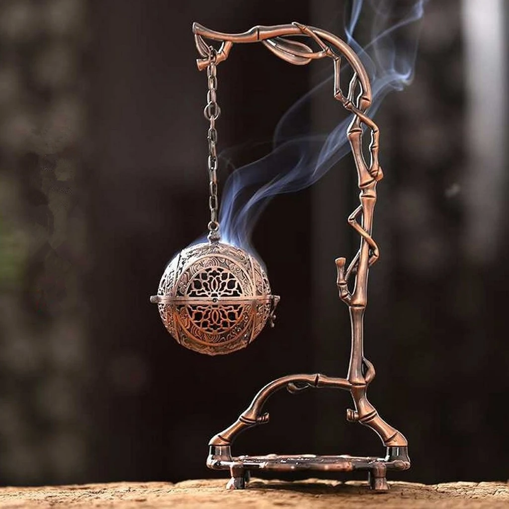 Chinese Hanging Backflow Incense Burner Air Purification~Red Bedroom Home Supplies, Perfect Gift for Friend
