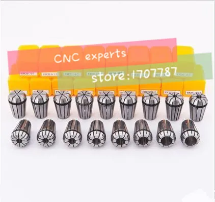 Hot 16pcs/Set standard ER20 Spring Collet set Clamping Nut CNC for milling Machine Engraving lathe tool | Инструменты