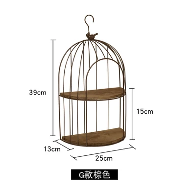 Луи моды завод полки простой американский стиль старая клетка для птиц одежда кофе магазин украшения стен - Цвет: G1