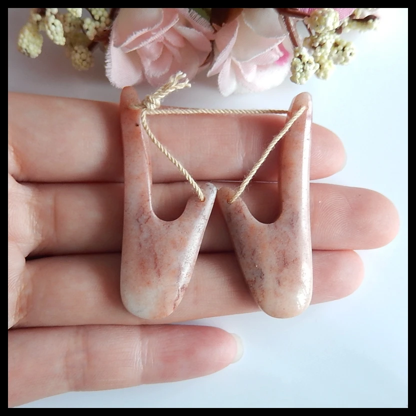 

Natural Gemstone Amazonite Fashion women earring set,Charms Women Earrings Jewelry Gift Gem Customized,47x19x5mm,9.7g