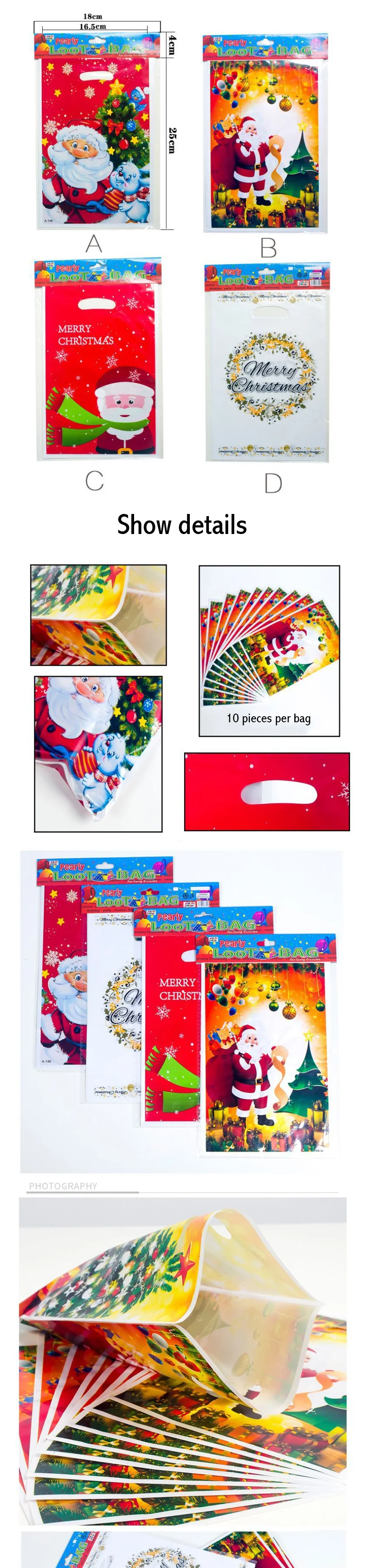 装饰用品_圣诞节装饰用品-圣诞pvc一次性手提袋-圣诞糖果10只装---阿里巴巴_01