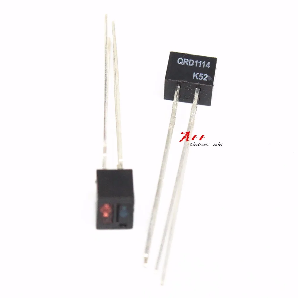 

10PCS Reflective Optical Sensor QRD1114 30V 0.050" (1.27mm) Radial - 4 Leads