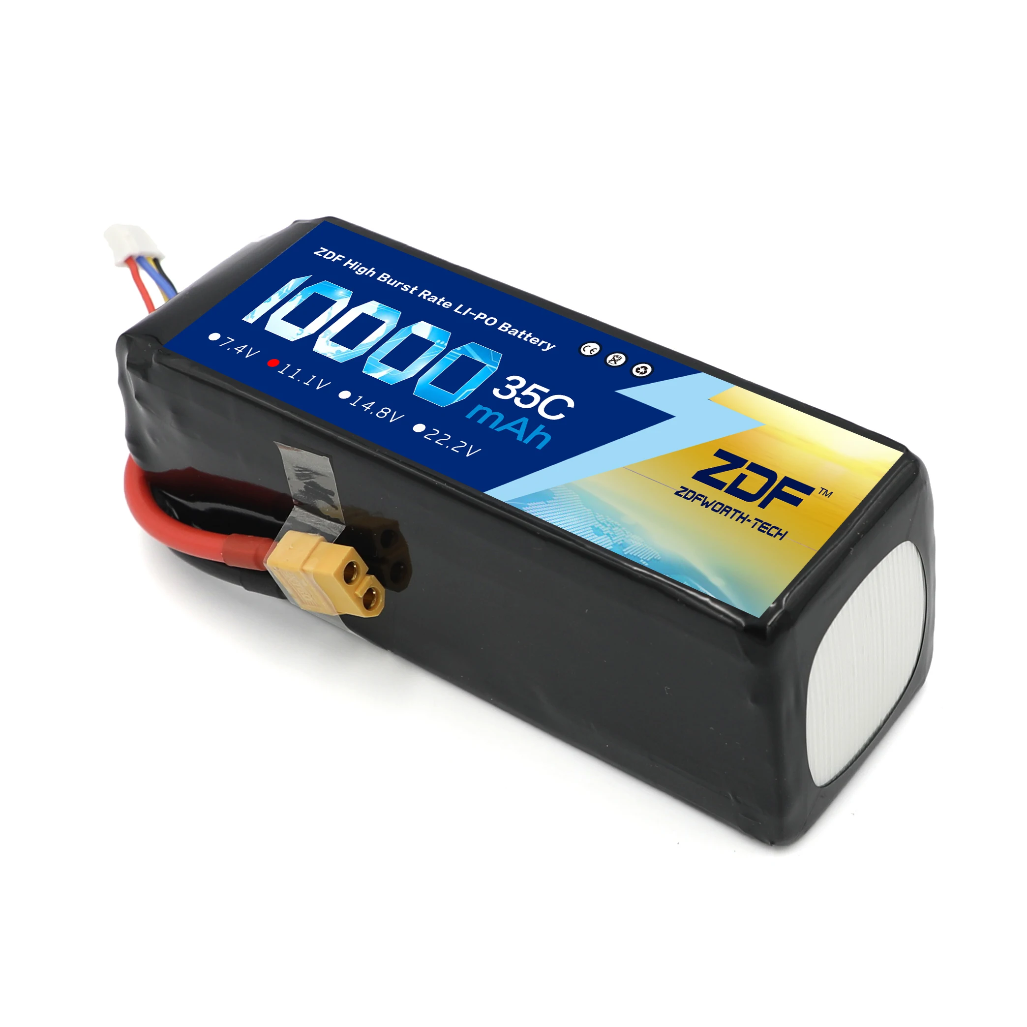 ZDF RC автомобиль Lipo батарея 2S 3S 7,4 V/11,1 V 10000mah 35C Max 70C XT90/XT60/T Разъем для Rc самолета Traxxas автомобиль RC грузовик