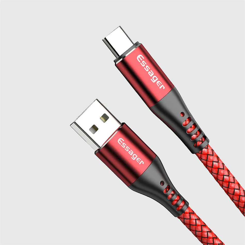 Кабель Essager 5A usb type C для huawei mate 20 P30 P20 Lite Pro Xiaomi Mi 9, кабель type C для быстрой зарядки, USBC зарядное устройство