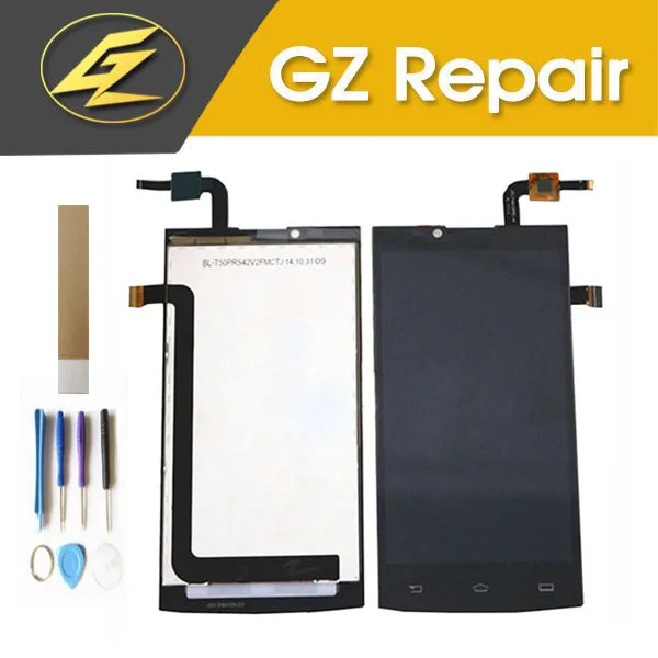 

5.0 Inch For Philips Xenium S398 LCD Display With Touch Sensor Glass Digitizer Assembly Black Color High Quality With Tools Tape