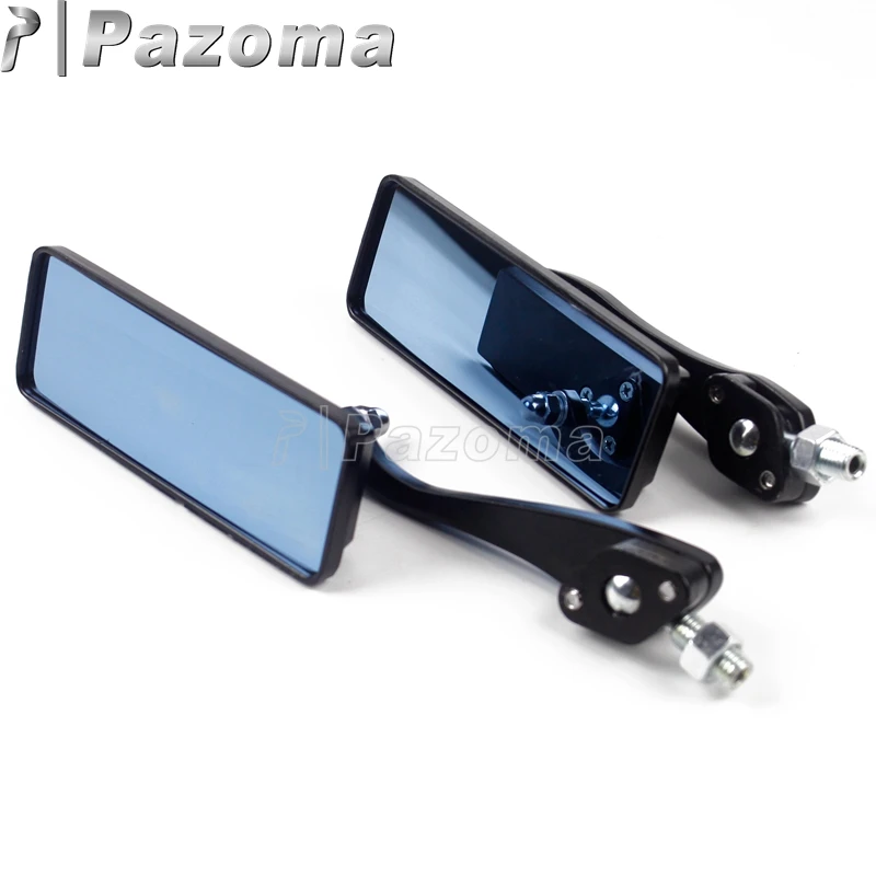 Universal Black Motorbike 10mm Rectangle Rearview Mirror Side Mirrors For Harley Touring Street Bike Yamaha Kawasaki Choppers Universal Black Motorbike 10mm Rectangle Rearview Mirror Side Mirrors For Harley Touring Street Bike Yamaha Kawasaki Choppers