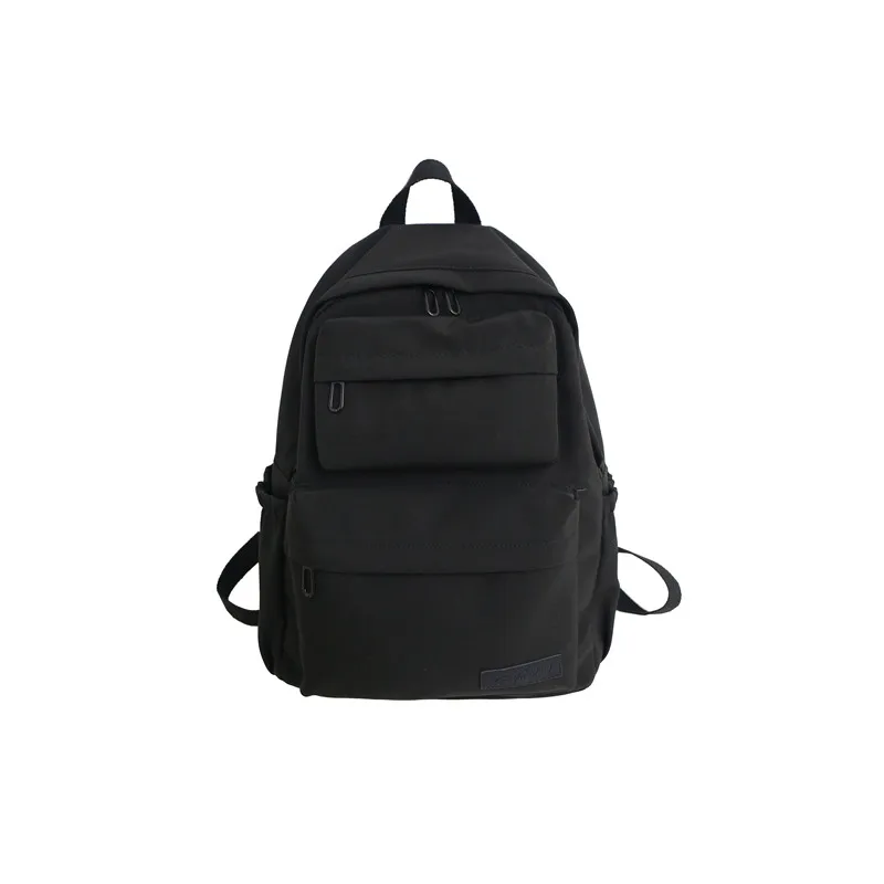 Водонепроницаемый нейлоновый рюкзак для женщин, рюкзаки для путешествий с несколькими карманами, женская школьная сумка для девочек-подростков, книга Mochilas - Цвет: black