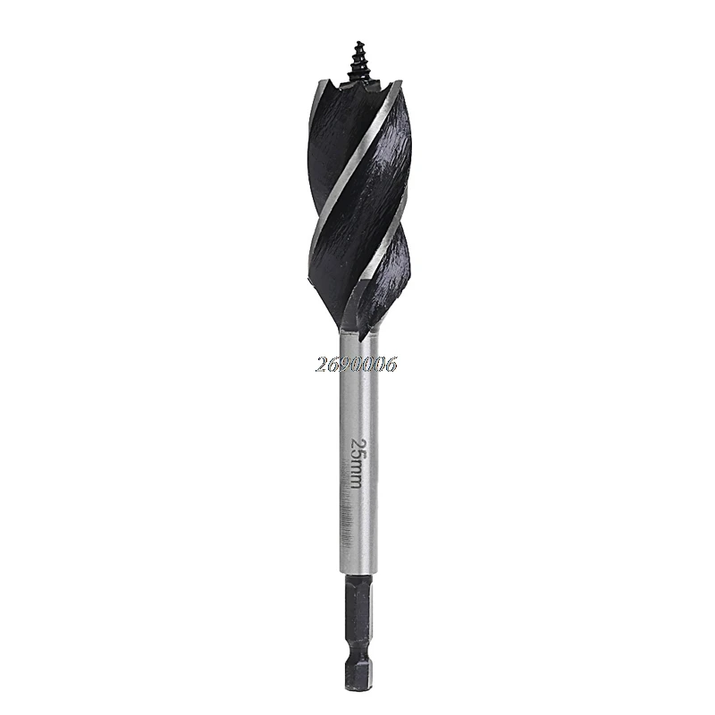 2017 Spiral HSS Drills for Wood 25mm Hex font b Power b font font b Tools