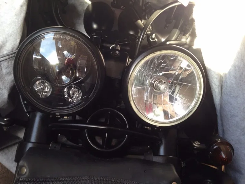5.75 Inch Daymaker Projector LED Headlight for Harley Davidson Black.jpg56.jp