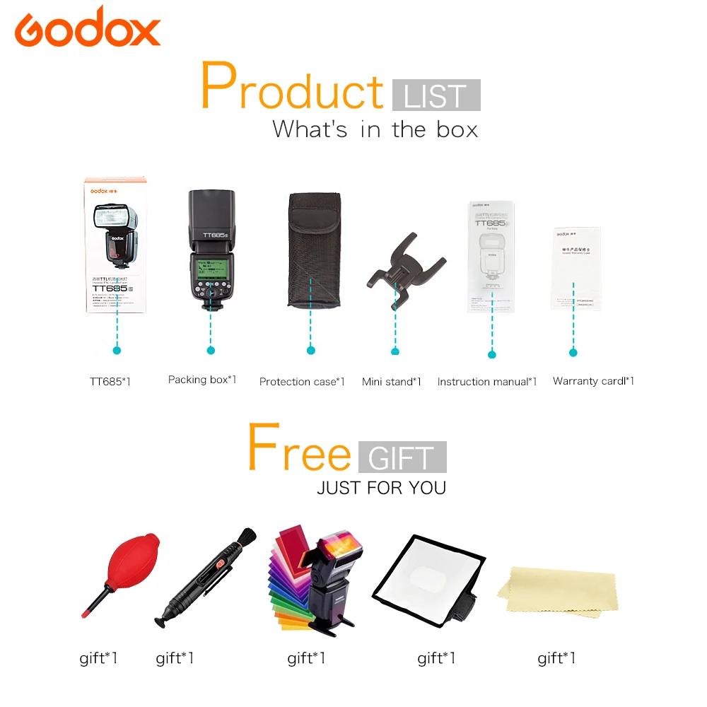 Godox tt685 GN60 TTL высокое Скорость Камера flash lite для Sony S Бесплатная доставка +