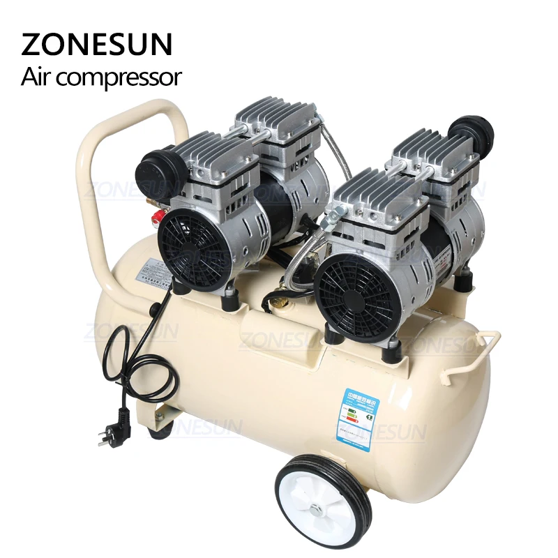 Промышленный компрессор ZONESUN из чистой меди 750 Вт 50 л поршневой и новый