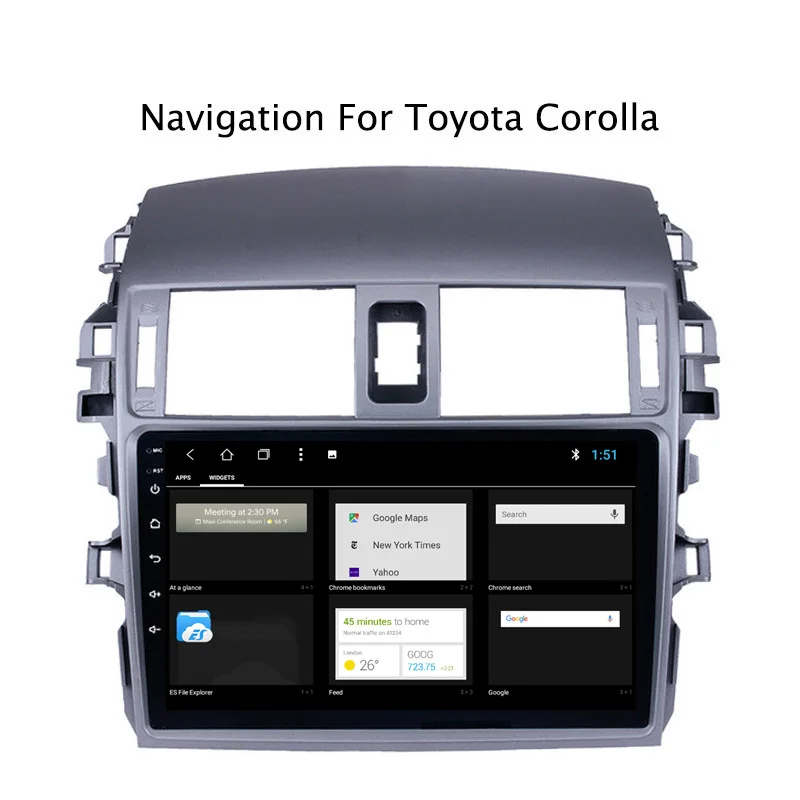 Clearance NAVITOPIA 9inch 2G RAM 32G ROM Android 8.1 Car Multimedia GPS Navigation for Toyota Corolla 2007 2008 2009 2010 2011 2012 2013 2