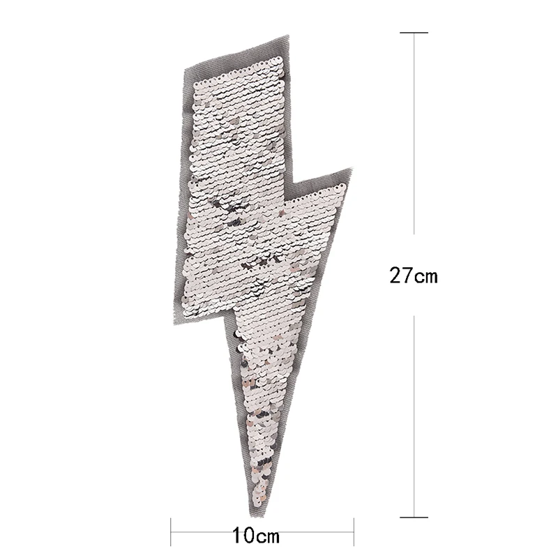 Горячая молнии Реверсивные изменения цвета блёстки пришить патч для одежды DIY Аппликация