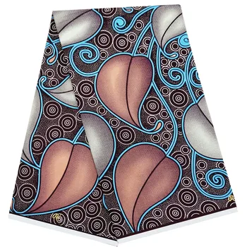 

Dutch wax ankara African Wax Prints Fabric 6 Yards printed pattern 100% cotton material