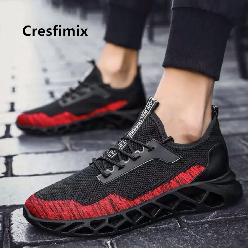 Cresfimix mannelijke schoenen мужской моды удобные кружево до обувь для мужчин прохладный весна спортивная обувь человек для отдыха нескользящая обувь