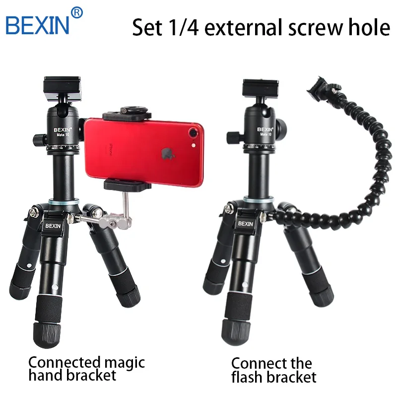  Travel flexible portable lightweight camera desktop Tabletop mini ball head tripod phone stand hold