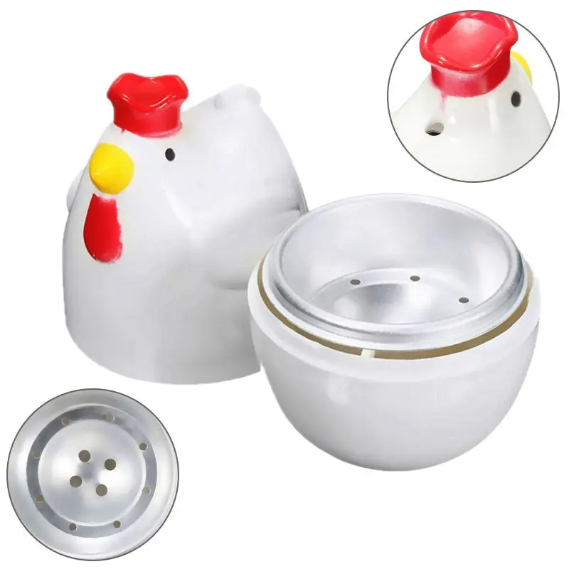 

-Chick-shaped 1 boiled egg steamer steamer pestle microwave egg cooker cooking tools kitchen gadgets accessories tools