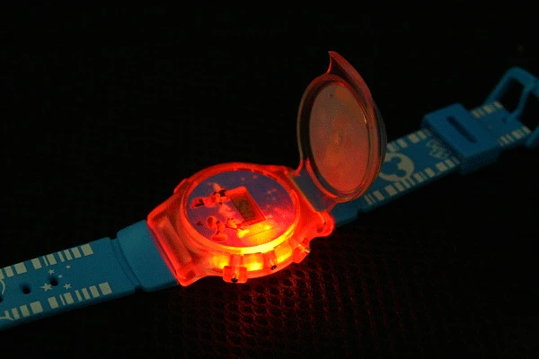 Светлая настольная силиконовая Раскладушка из мультфильма детские часы водное поло флэш-стол Бэтмен детские часы