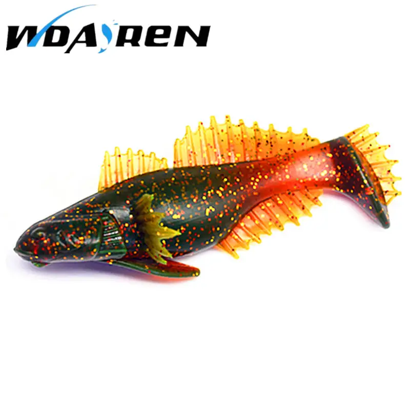 

1Pcs 10cm 20g Fishing Swimbaits Jig Head Soft Lure Fly Fishing Bait soft fishing lure 4 colors Soft bait NR-447