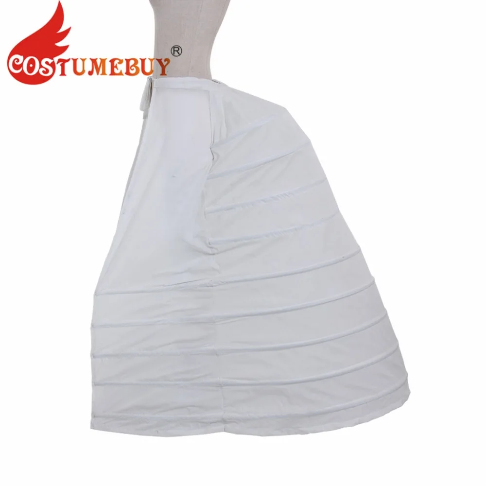 

CostumeBuy Lady's Rococo Medieval Crinoline Cage Pannier Hoop Petticoat White Cage Bustle Underskirt L920