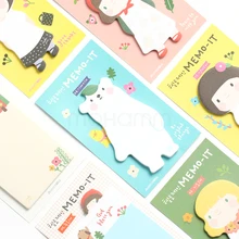Каваи милый мультфильм корейский Канцелярские Polar Bear Блокнот планировщик блокнот Важная Memo школьные принадлежности детям японский разместить его