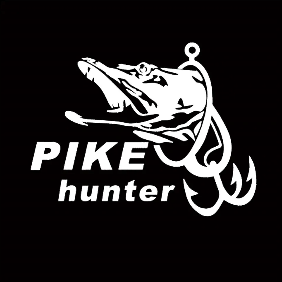 Cunymagos Fishing Hunter Pike Hunter Car Boat Sticker Fish Decal Posters Wall Decals Pegatina Decor MuralFisher Sticker (5)