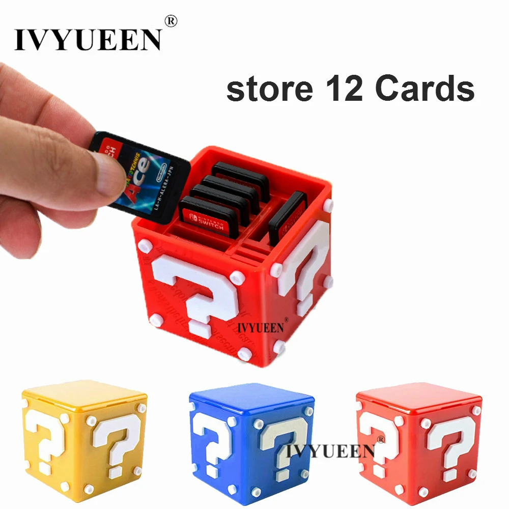 

IVYUEEN Portable Game Card Case for Nintend Switch Console Storage Box Cover Protective Holder Game Cards and TF Cards Box