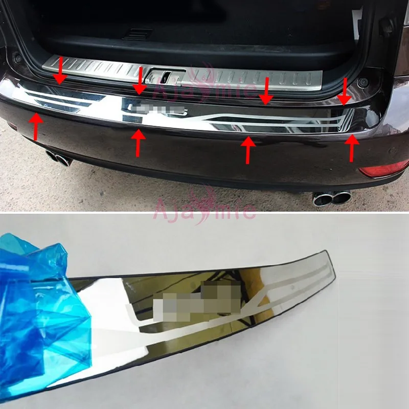 

Rear Bumper Protector Trunk Door Sill Cover Trim 2009-2015 Stainless Steel Car Styling for lexus RX 450h 350 270 Accessories